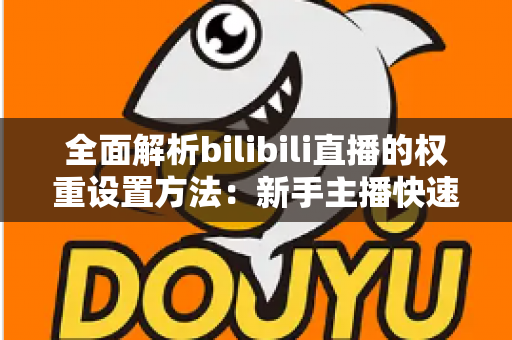 全面解析bilibili直播的权重设置方法：新手主播快速提升直播间流量的实战指南