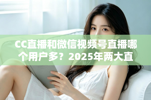 CC直播和微信视频号直播哪个用户多？2025年两大直播平台用户规模与生态深度对比全解析