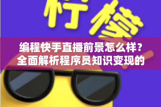编程快手直播前景怎么样？全面解析程序员知识变现的新风口与实战指南