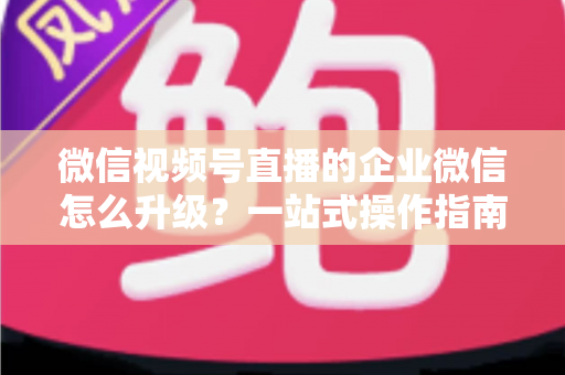 微信视频号直播的企业微信怎么升级?一站式操作指南与私域运营全攻略 微信视频号直播的企业微信怎么升级?一站式操作指南与私域运营全攻略