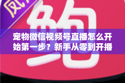 宠物微信视频号直播怎么开始第一步？新手从零到开播的完整实操指南