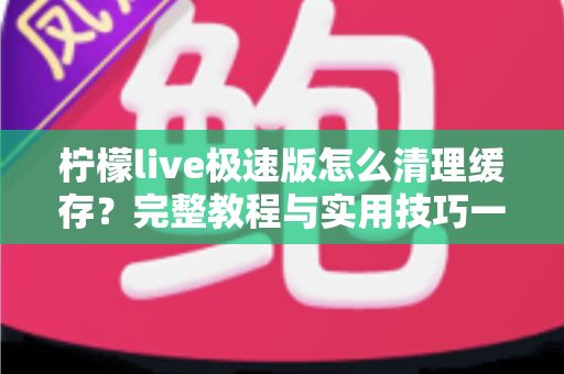 柠檬live极速版怎么清理缓存？完整教程与实用技巧一文读懂