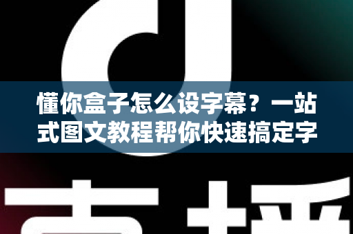懂你盒子怎么设字幕？一站式图文教程帮你快速搞定字幕设置