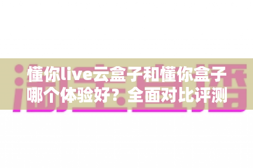 懂你live云盒子和懂你盒子哪个体验好？全面对比评测与选购指南