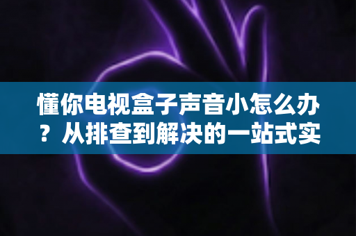 懂你电视盒子声音小怎么办？从排查到解决的一站式实用指南